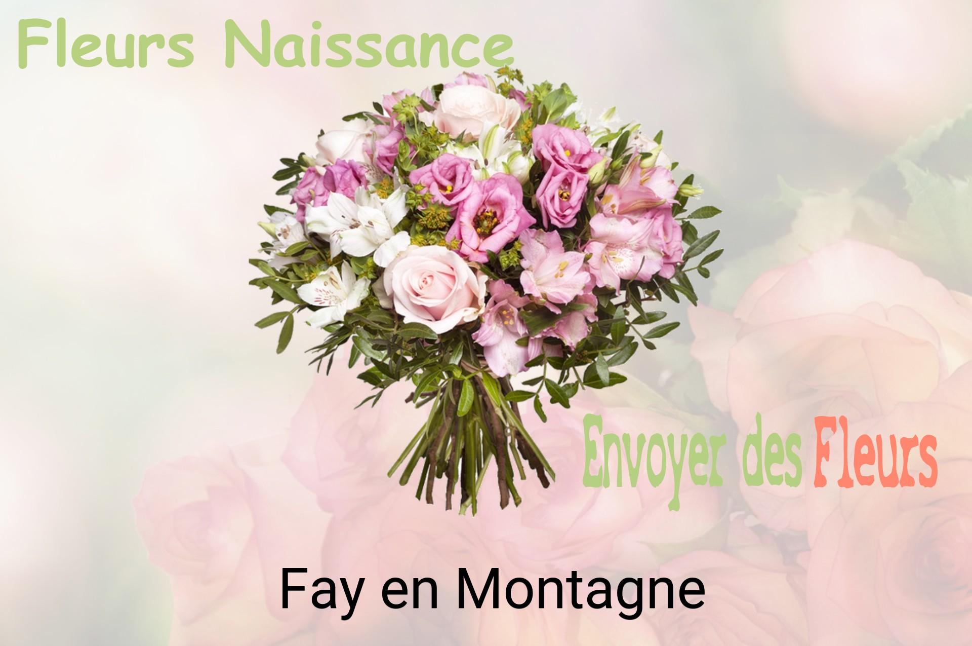 Bouquet de fleurs de naissance livré à Fay-en-Montagne